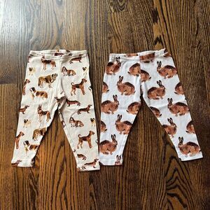 Milk barn Organic Cotton Leggings Bundle (12-18M)